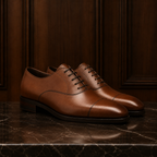 Cambridge Cognac Leather Oxford Shoes
