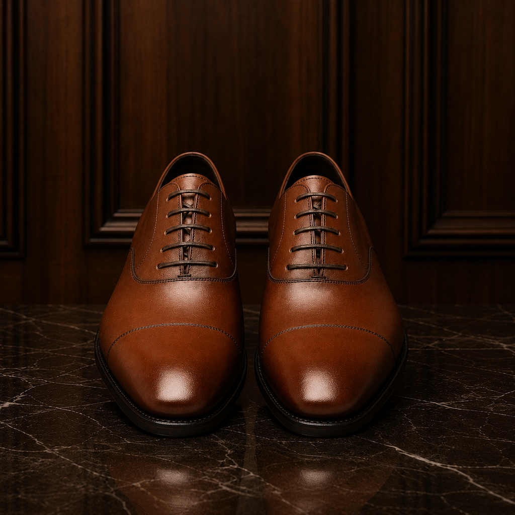 Cambridge Cognac Leather Oxford Shoes