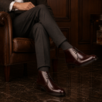 Bordeaux Leather Chukka Boots