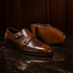 Sienna Patina Double Monk Strap Shoes