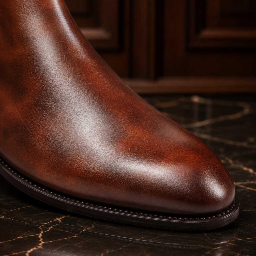 Kensington Brown Patina Chelsea Boots