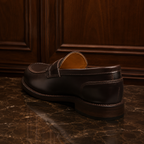 Classic Dark Brown Leather Penny Loafers
