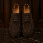 Camden Dark Brown Suede Derby Shoes