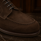 Camden Dark Brown Suede Derby Shoes