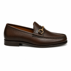 Ascot Dark Brown Leather Horsebit Loafers