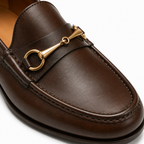 Ascot Dark Brown Leather Horsebit Loafers