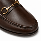Ascot Dark Brown Leather Horsebit Loafers