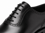 Noir Cap-Toe Oxford Shoes