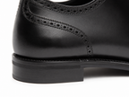 Noir Cap-Toe Oxford Shoes