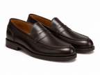 Classic Dark Brown Leather Penny Loafers