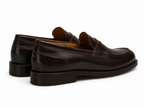 Classic Dark Brown Leather Penny Loafers