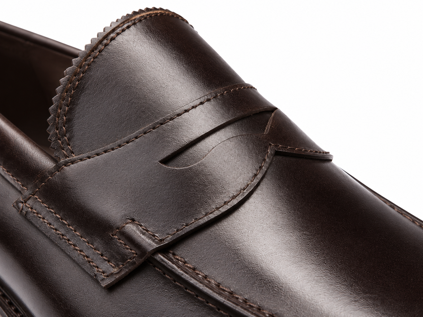 Classic Dark Brown Leather Penny Loafers