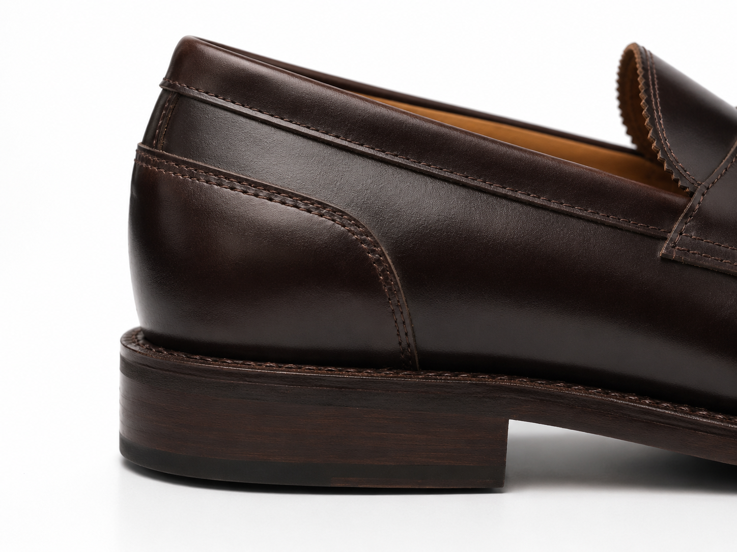 Classic Dark Brown Leather Penny Loafers