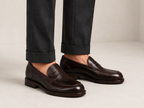 Classic Dark Brown Leather Penny Loafers