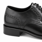 Black Leather Brogue Shoes