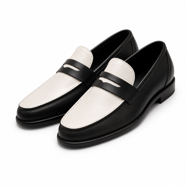 Premium Two Tone Leather Loafers