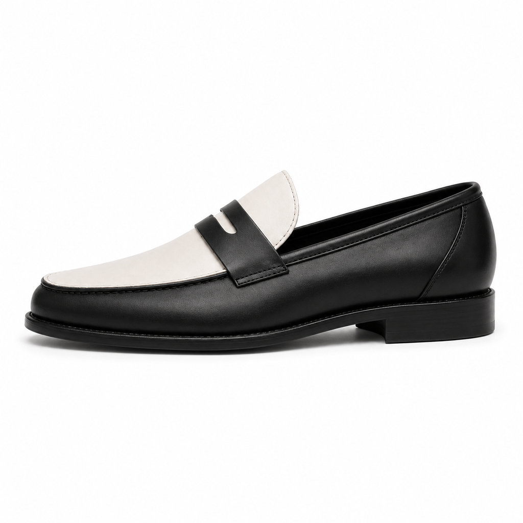 Premium Two Tone Leather Loafers