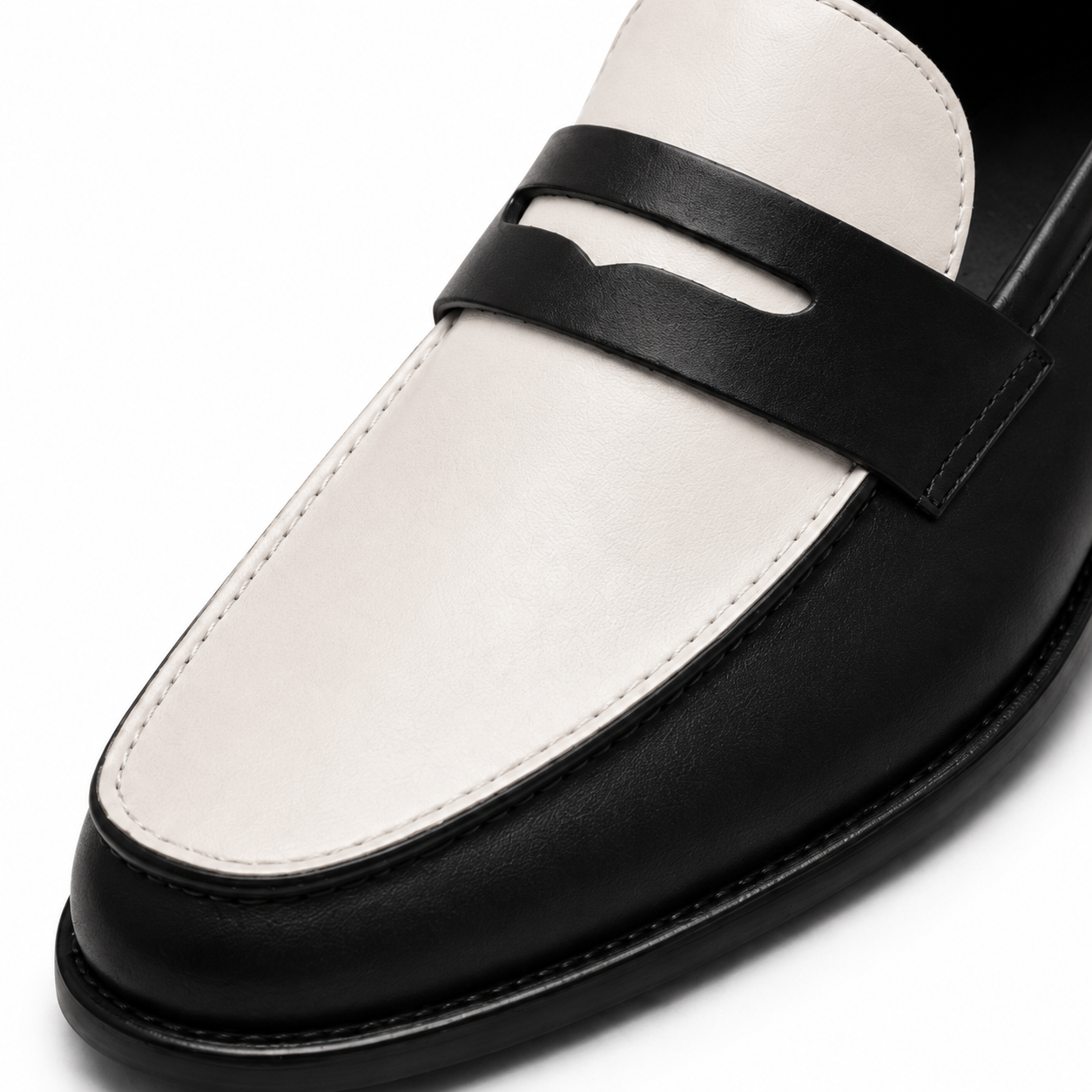Premium Two Tone Leather Loafers