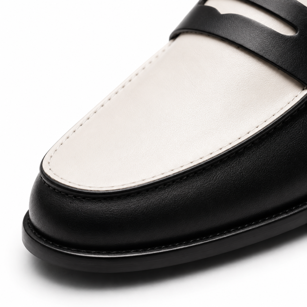 Premium Two Tone Leather Loafers