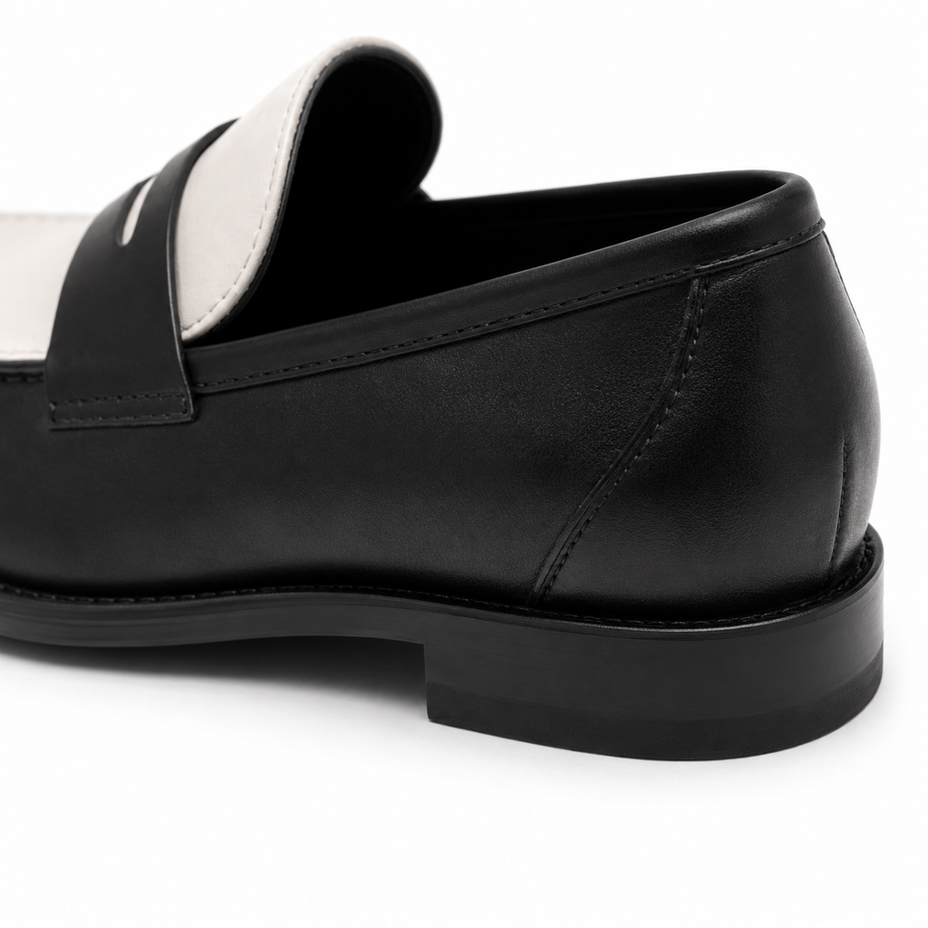 Premium Two Tone Leather Loafers