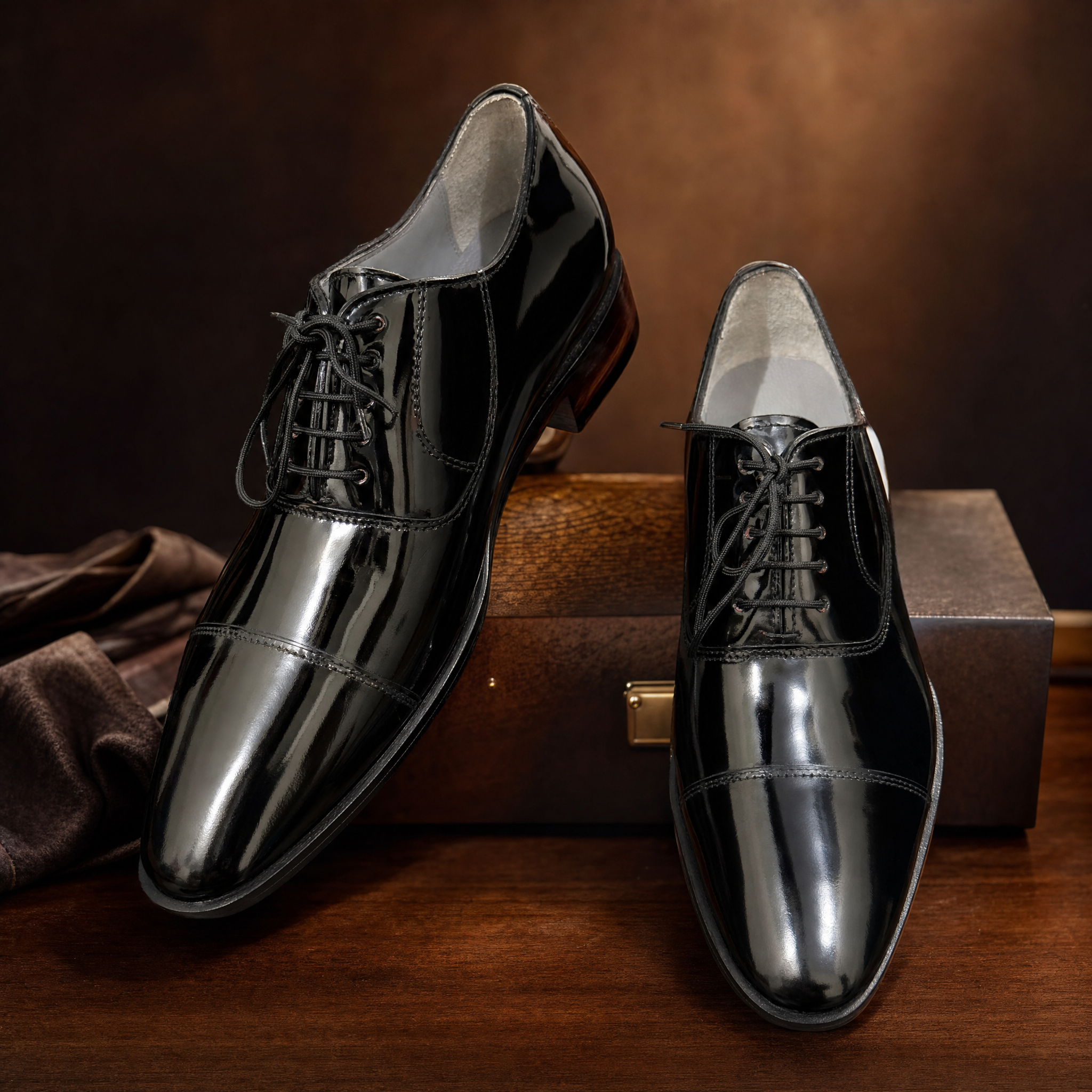 Black Patent Leather Oxfords