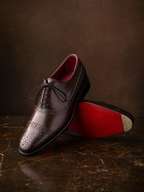 Luxury Brown Leather Brogue Shoes