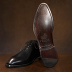 Premium Black Leather Wholecut Oxford Shoes