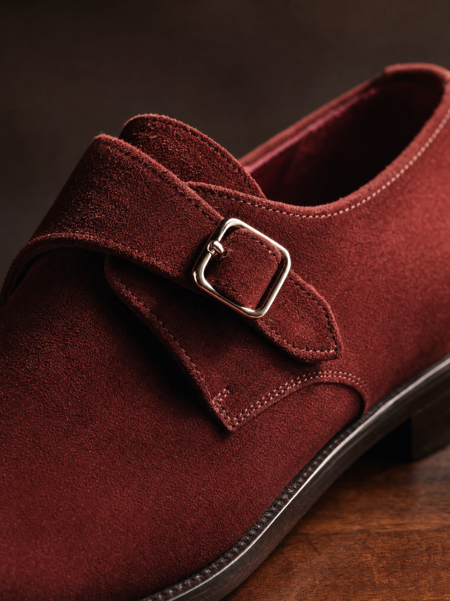 Suede Monk Straps
