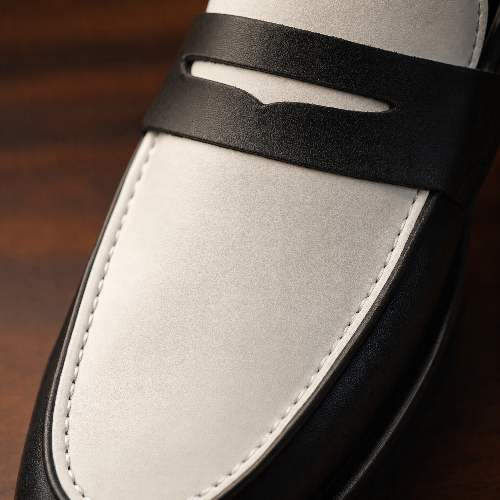Premium Two Tone Leather Loafers