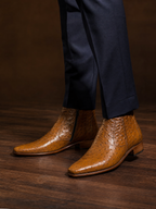 Ostrich Quill Chelsea Boot